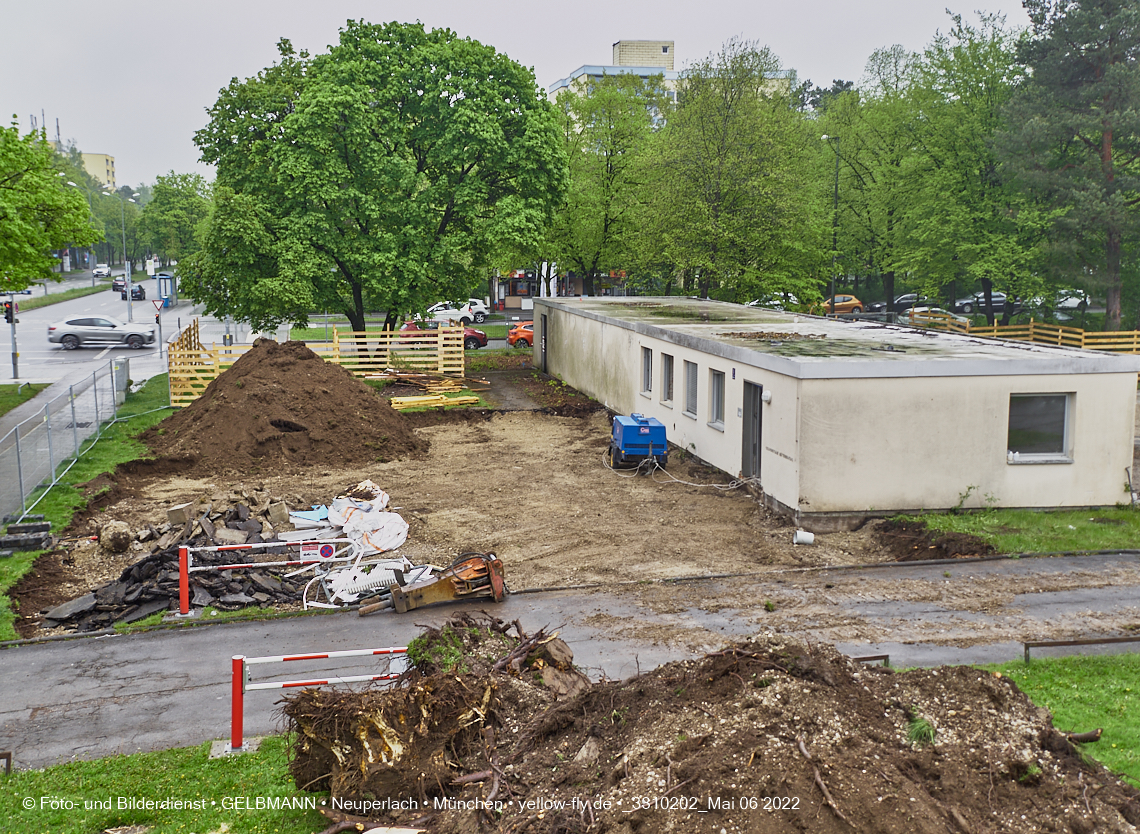 05.05.2022 - Baustelle am Haus für Kinder in Neuperlach